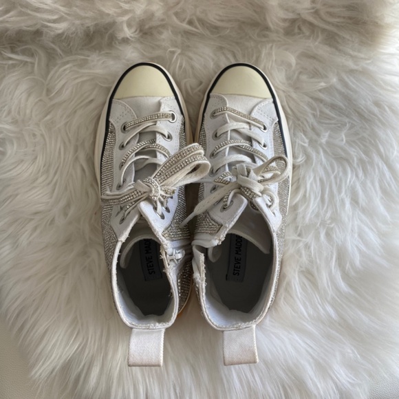 Shaft Rhinestone Embellished High Top Platform Sneakers - Picture 10 of 13